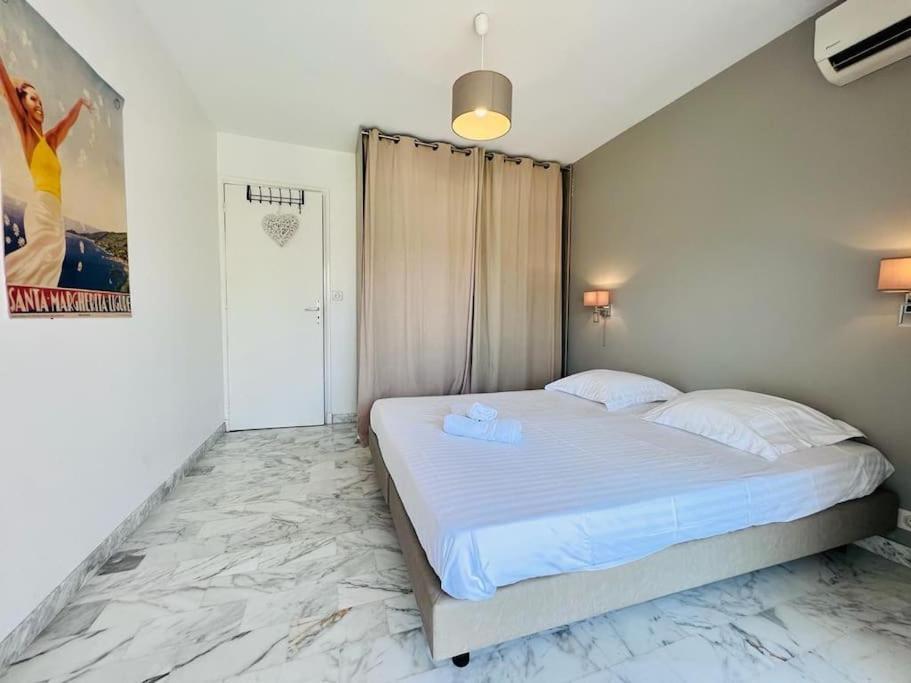 Le Pinede - Apt 4 Prs- Parking - Clim - 500M Plages Antibes Exterior foto